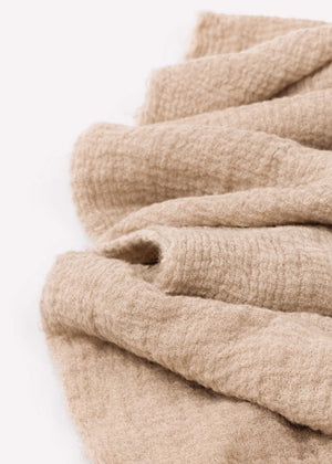 Musselin Schal - beige