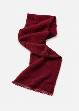 Muslin scarf - burgundy