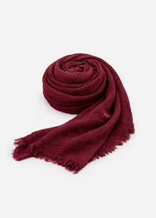 Muslin scarf - burgundy