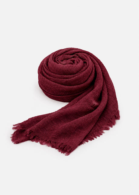 Musselin Schal - burgundy von SASSYCLASSY