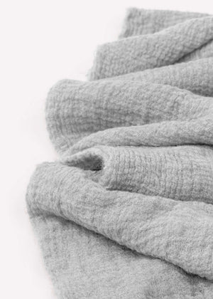 Musselin Schal - grau