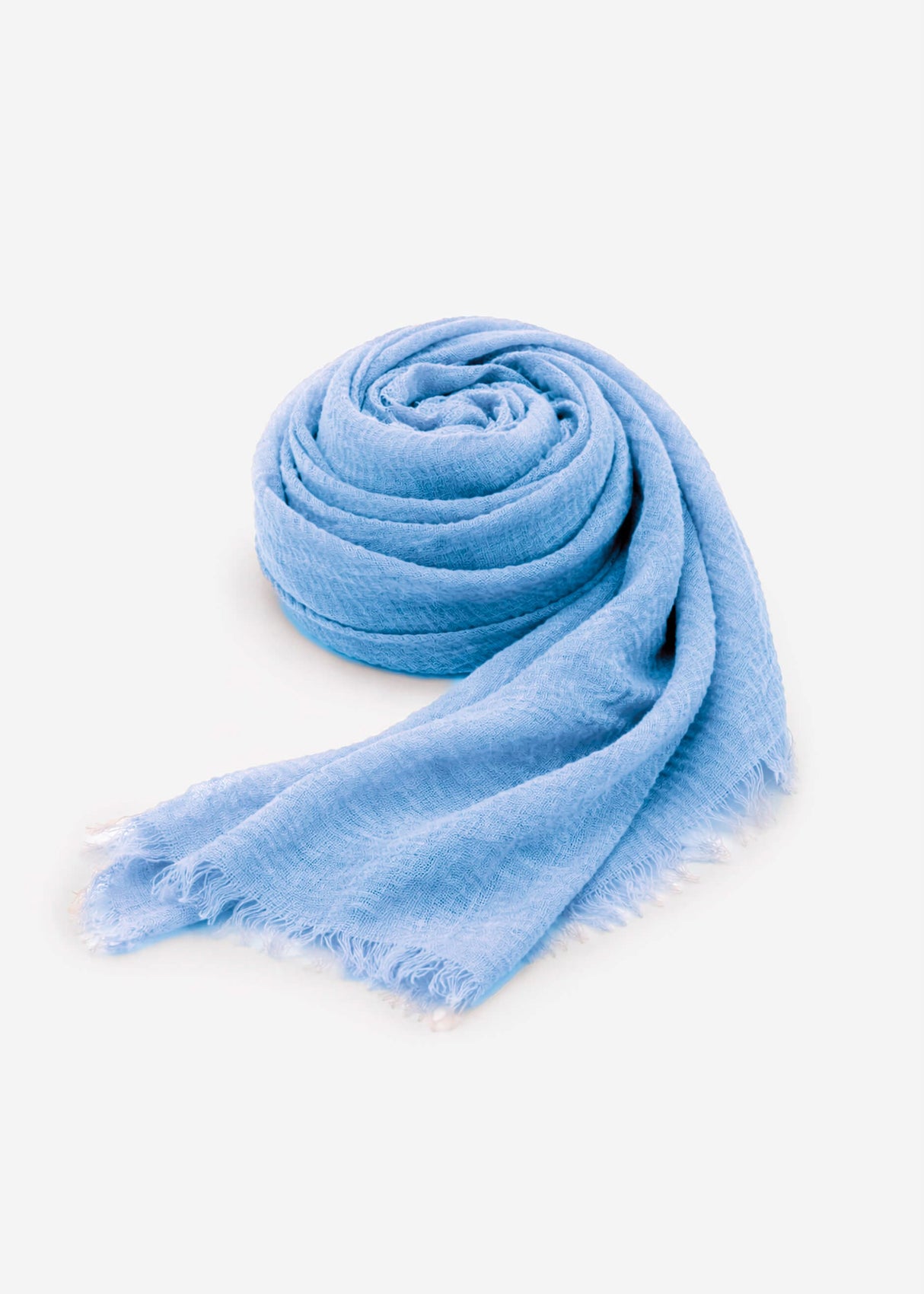 Musselin Schal - hellblau
