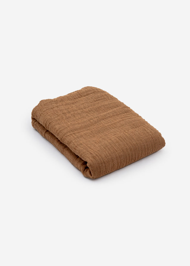 Muslin scarf - light brown