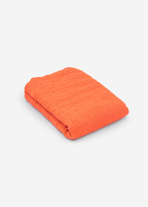 Muslin scarf, salmon