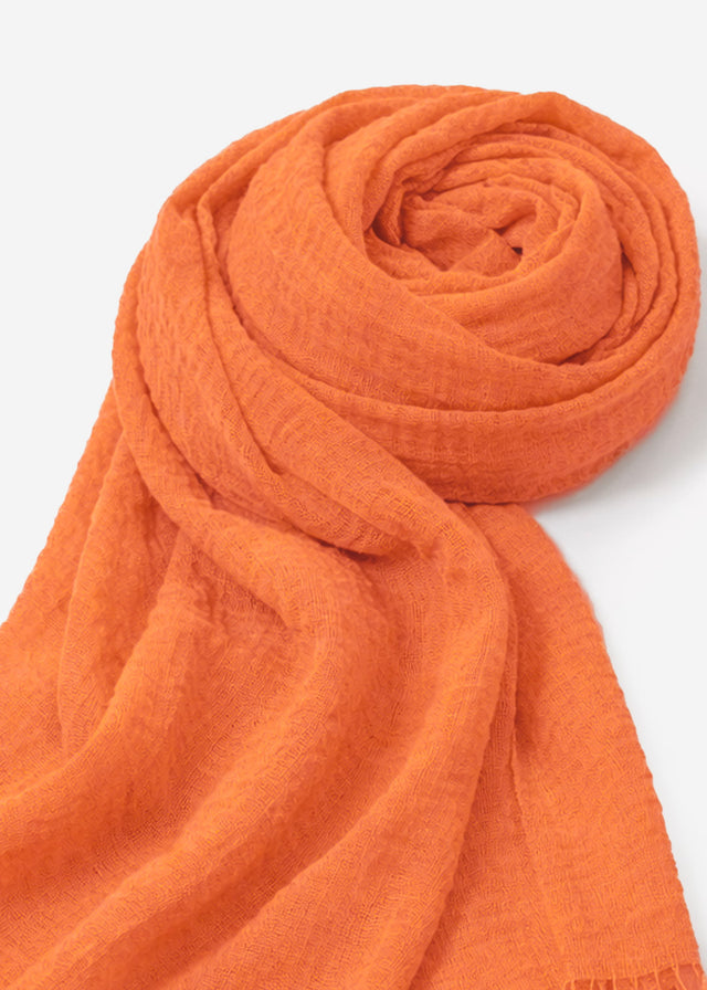 Muslin scarf - salmon