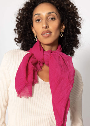 Musselin Schal, pink