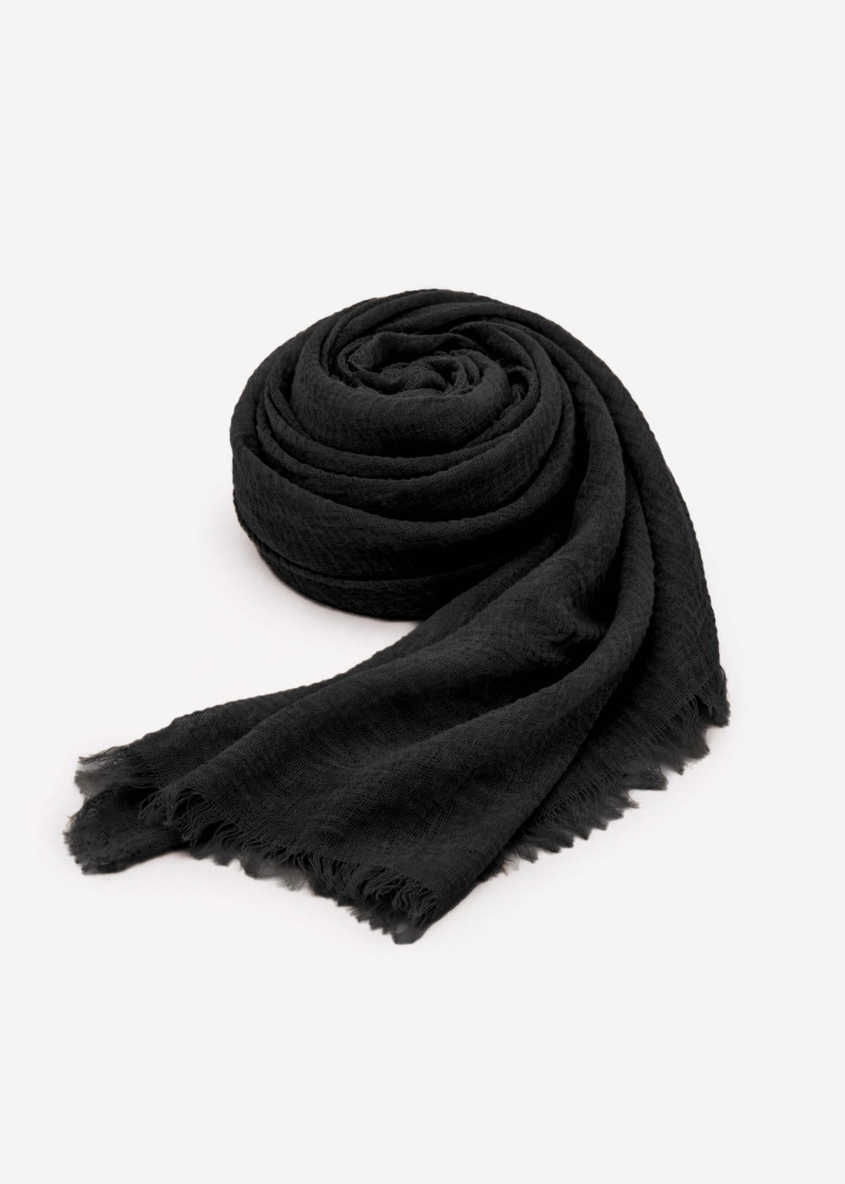 SASSYCLASSY Schal Musselin Schal für Damen, Weicher Schal aus Viskose mit ausgefransten Enden