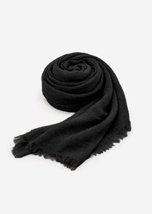 Muslin scarf, black