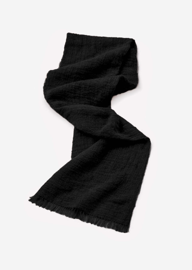 Muslin scarf - black