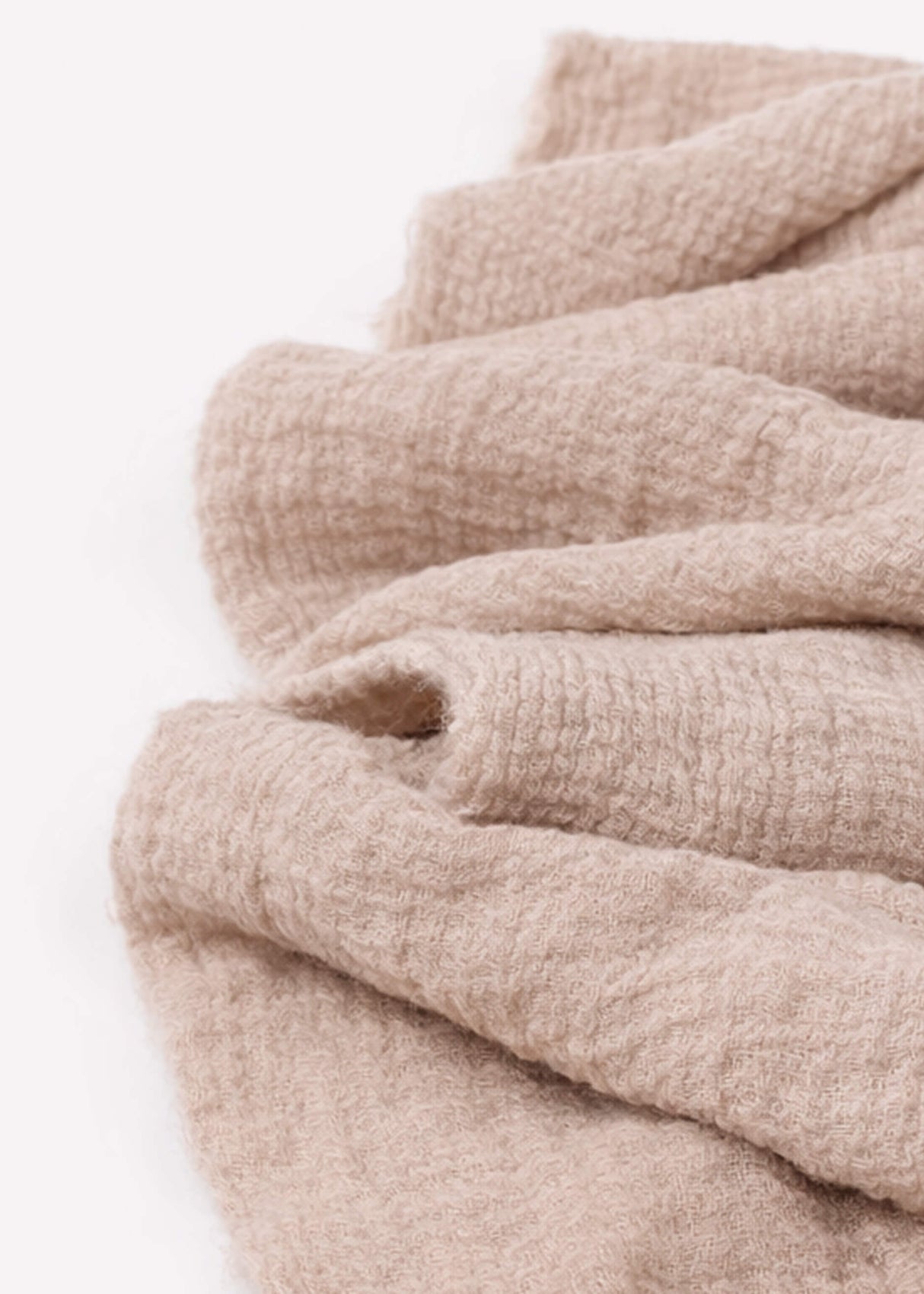 Musselin Schal, taupe