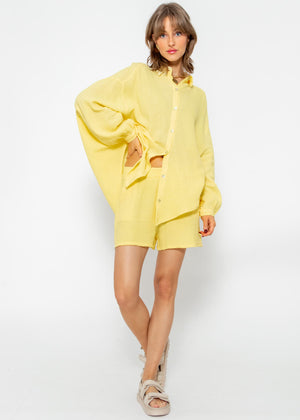 Muslin shorts, yellow