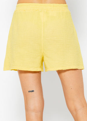 Muslin shorts, yellow