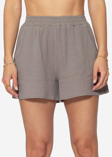 Musselin Shorts, taupe