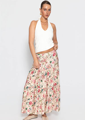 Neckholder-Top - offwhite