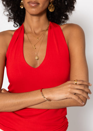 Neckholder-Top - rot
