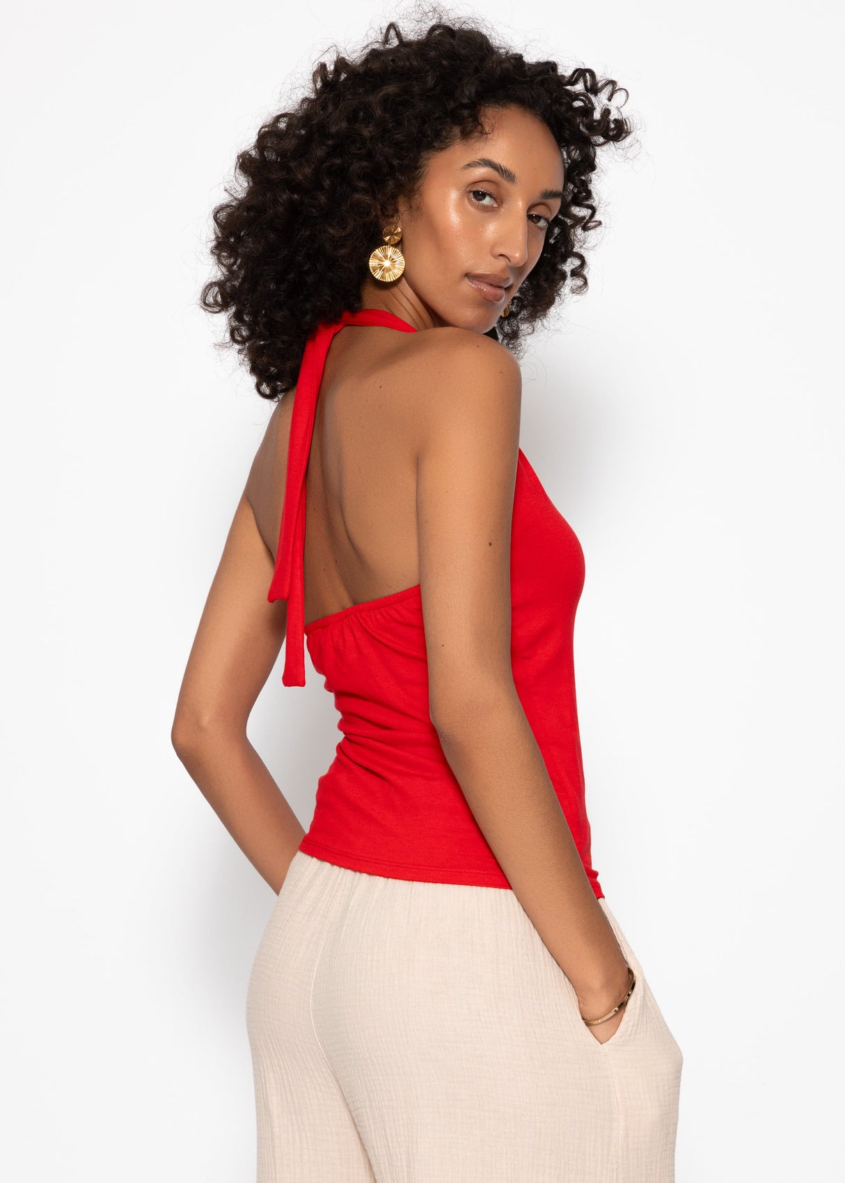 Neckholder-Top - rot