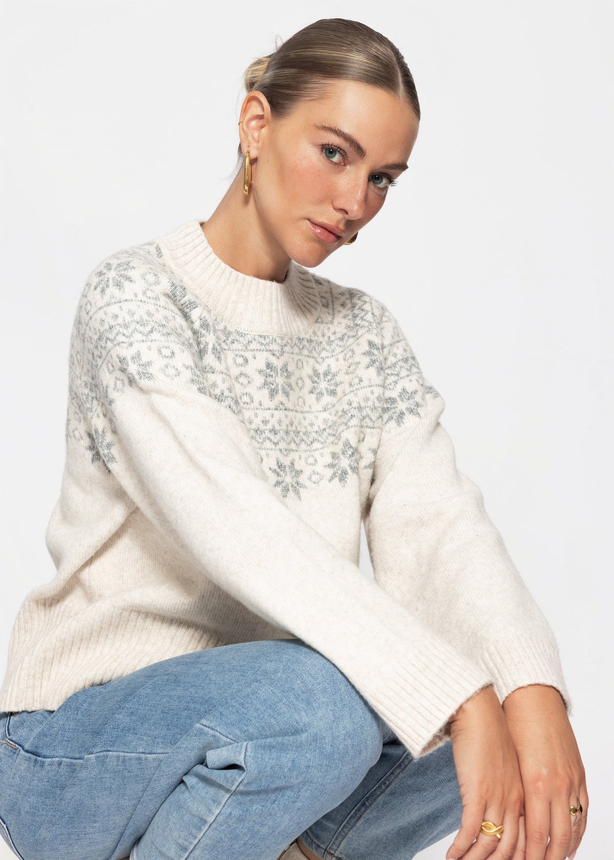 Norweger Pullover - hellbeige