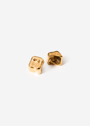 Ohrstecker im Cube-Design - gold