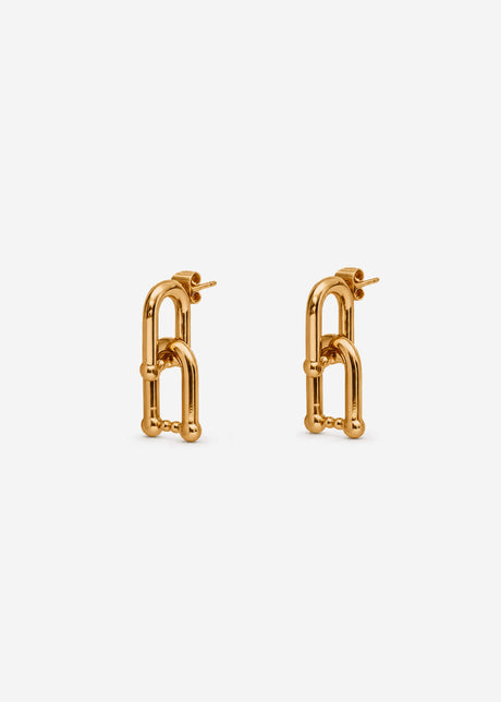 Ohrstecker mit Kettenglied-Design - gold von SASSYCLASSY