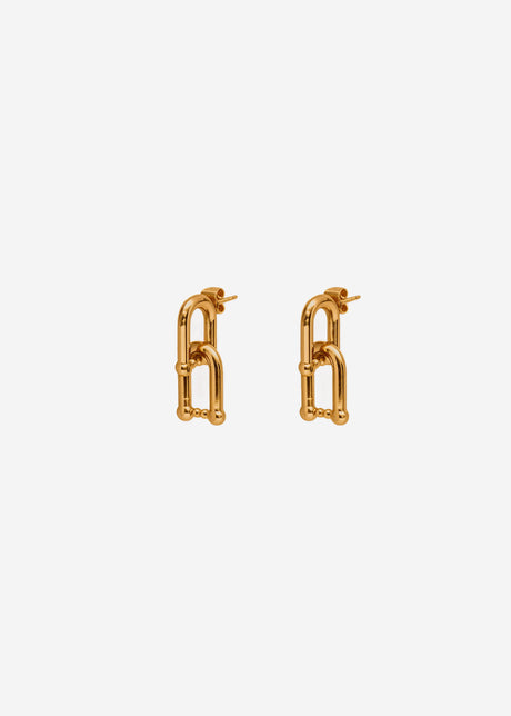 Ohrstecker mit Kettenglied-Design - gold von SASSYCLASSY