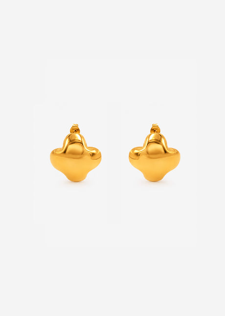 Ohrstecker in Kleeblattform - gold von SASSYCLASSY