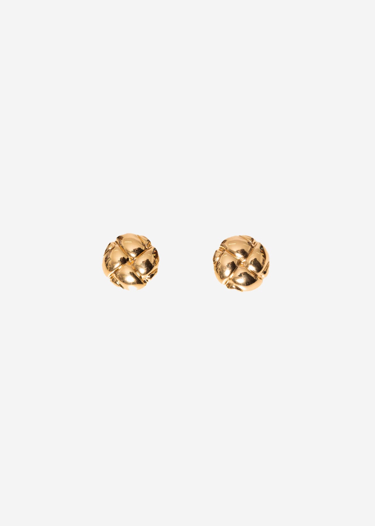 Stud earrings with knot design - gold