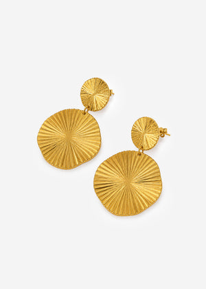 Ohrstecker mit Rosette - gold