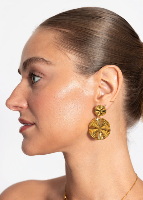 Ohrstecker mit Rosette - gold by SASSYCLASSY