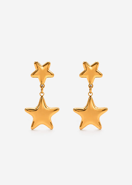 Ohrstecker mit Stern Anhänger - gold von SASSYCLASSY