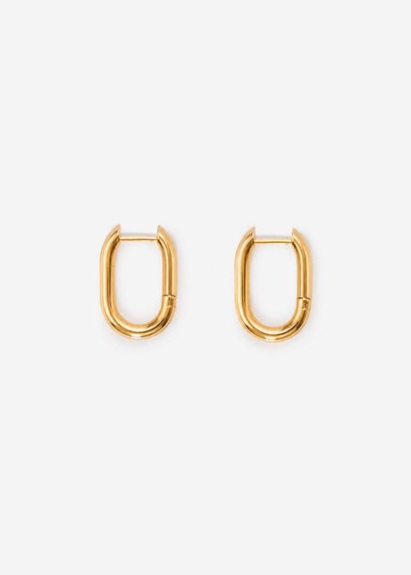 Kleine Ovale Ohrstecker - gold von SASSYCLASSY