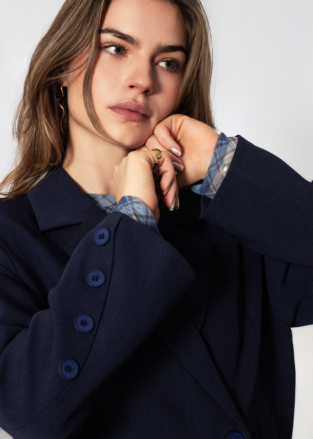 Oversize Blazer - dunkelblau