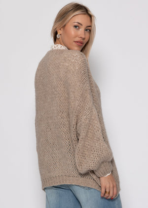 Oversize Cardigan - beige