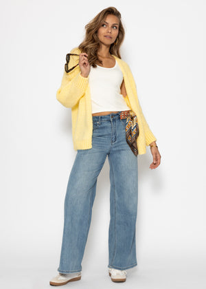 Oversize Cardigan - buttergelb