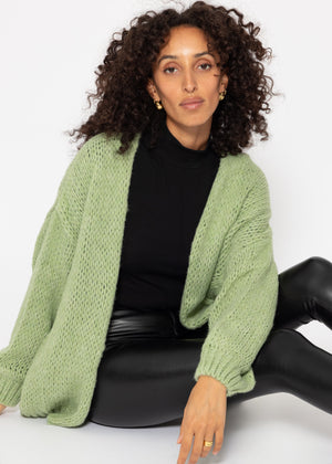 Oversized cardigan - light green