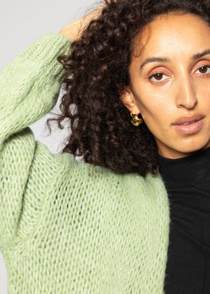 Oversized cardigan - light green
