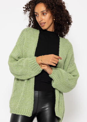 Oversized cardigan - light green
