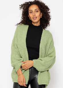 Oversized cardigan - light green