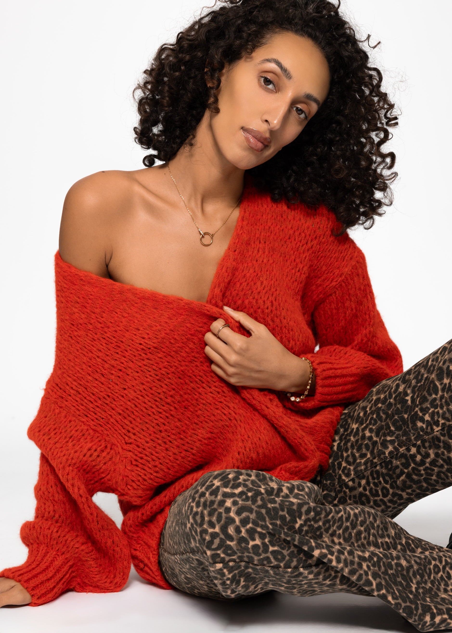 Oversize Cardigan rot – SASSYCLASSY
