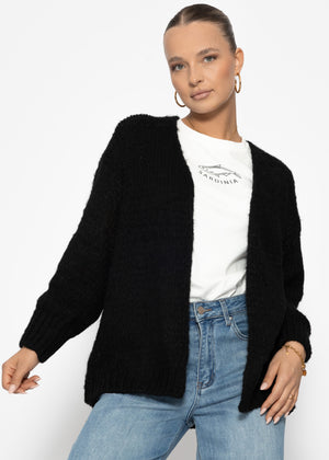 Oversize Cardigan - schwarz