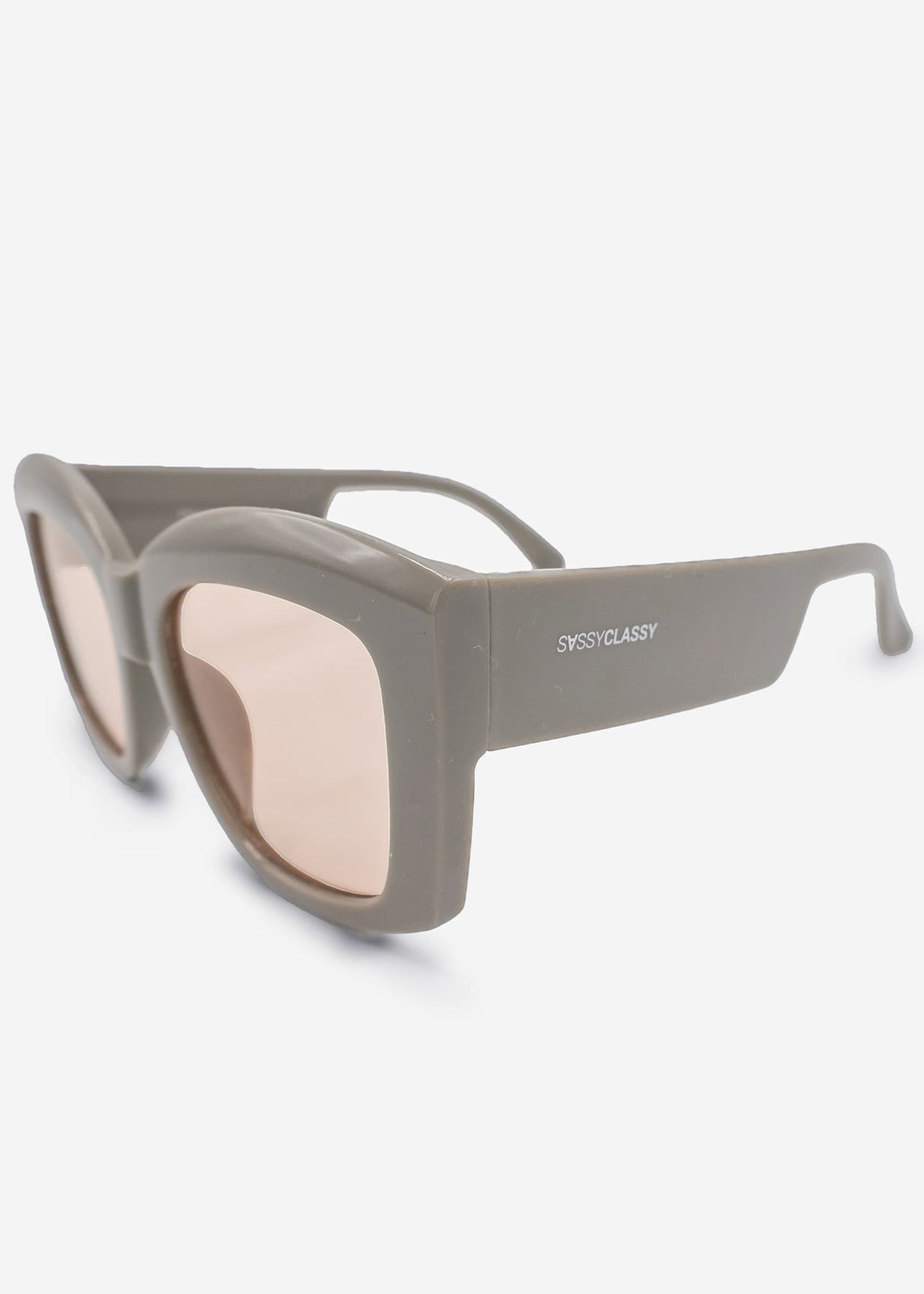 Oversize Sonnenbrille - grau