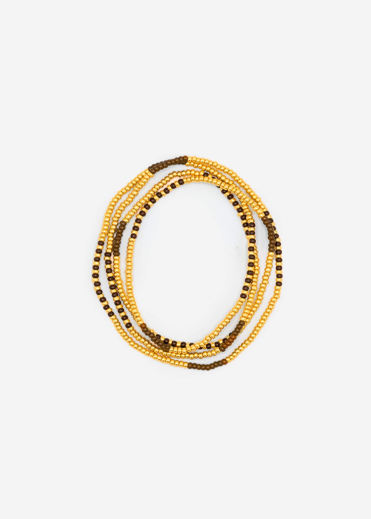 Pearl bracelet - gold-brown