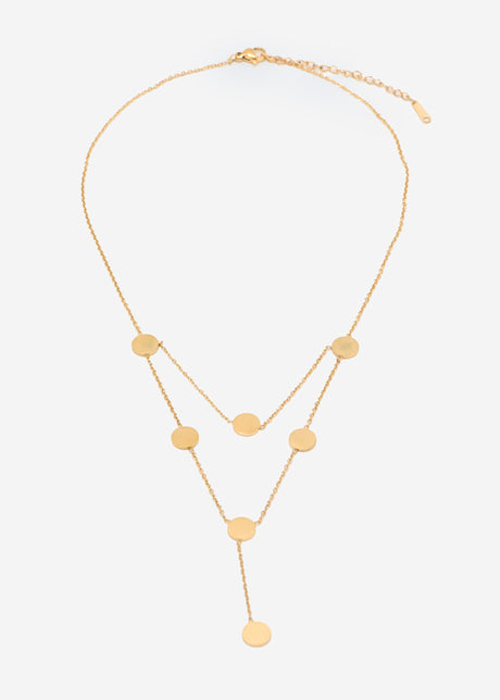 Plättchen-Halskette - gold von SASSYCLASSY