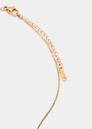 Plättchen-Halskette - gold