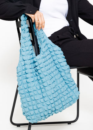 Puffer Shopper - hellblau