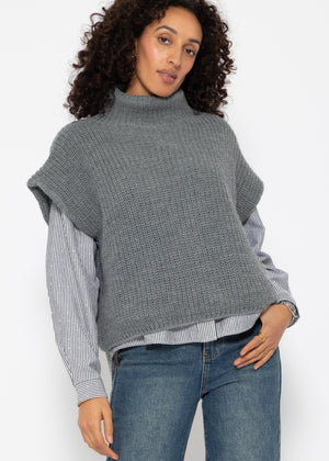 Turtleneck sweater - dark grey