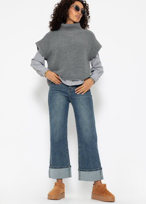 Turtleneck sweater - dark grey