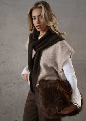 Pullunder mit V-Ausschnitt - beige