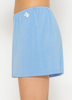 pajama shorts - light blue