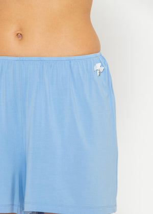 pajama shorts - light blue