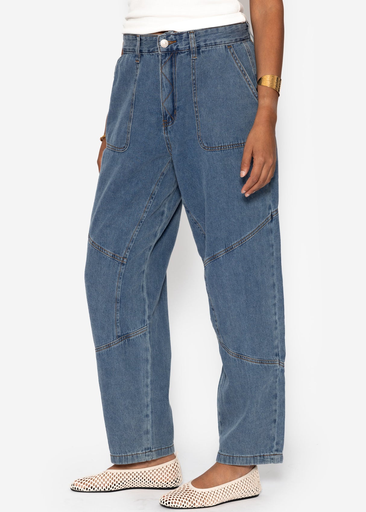 Relaxed Fit Jeans - blau
